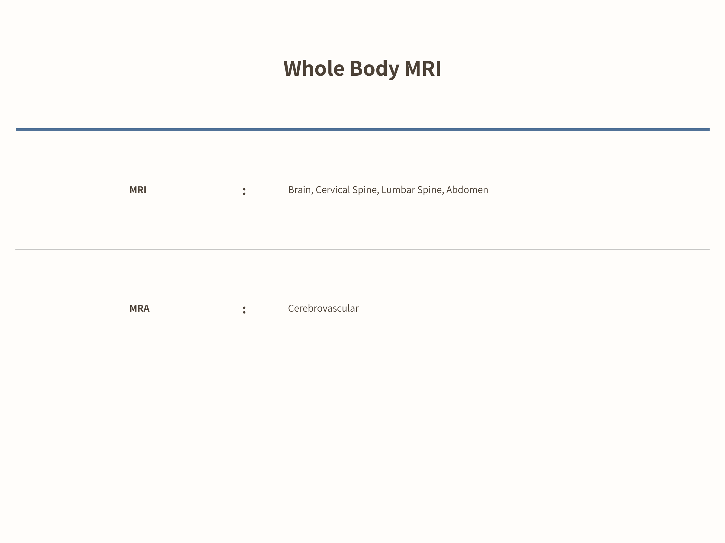 Whole Body MRI #Whole Body MRI