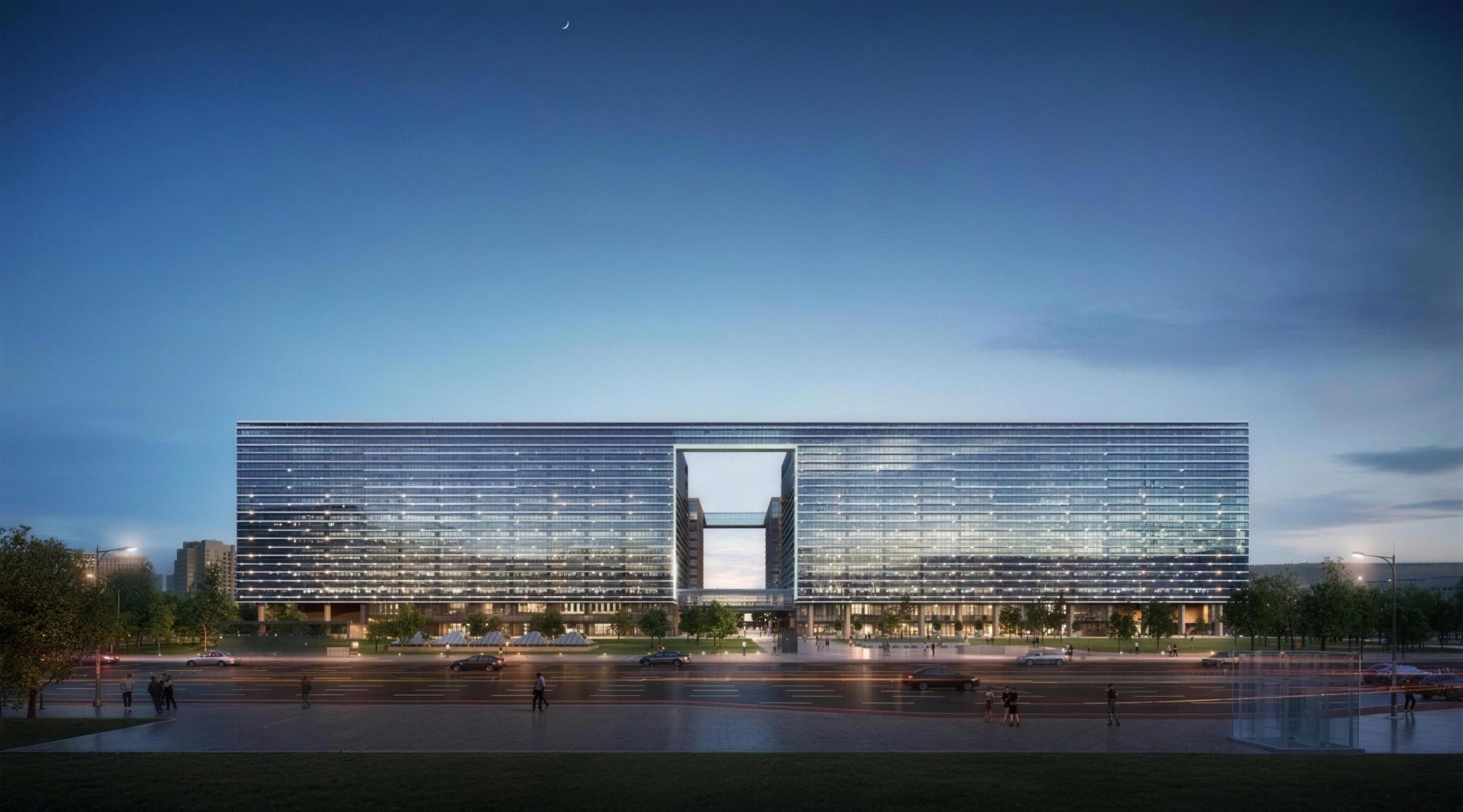 Exterior view of the One Grove complex housing Bumin Prestige Lifecare Center in Magok, Seoul